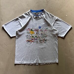 vintage varsity patton school boxy cropped t-shirt